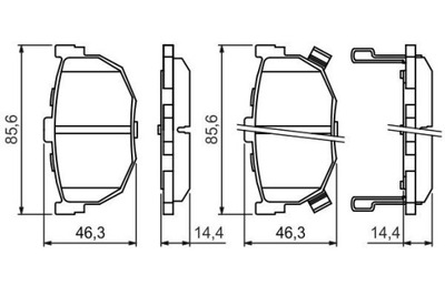 BOSCH 0 986 424 418 КОЛОДКИ ТОРМОЗНЫЕ