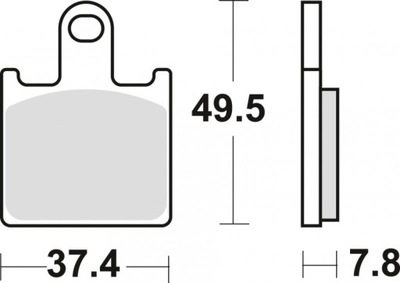 TRW КОЛОДКИ ТОРМОЗНЫЕ SINTER STREET KAWASAKI ZX6R 07-16, Z 750 11-14, ПЕРЕД