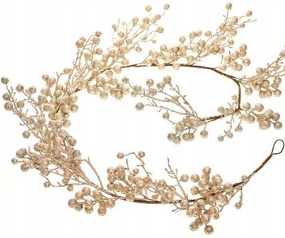 GIRLANDA ŚWIĄTECZNA ŁAŃCUCH NA CHOINKĘ KULKI 160CM