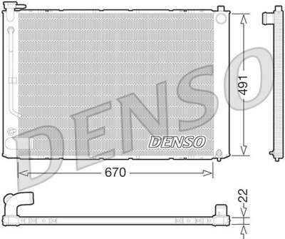 RADUADOR DE AGUA DENSO DRM51011  