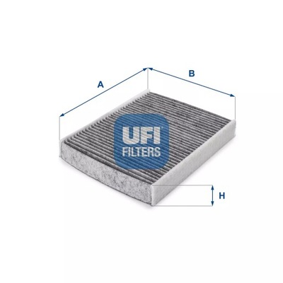 ФИЛЬТР, ВЕНТИЛЯЦИЯ СТОРОНЫ ПАССАЖИРА UFI 54.115.00