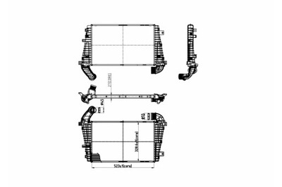 HART INTERCOOLER AUŠINTUVAS ORO ASTRA H 1.7 CDTI 04- 