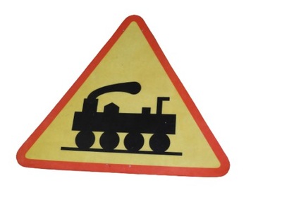 znak wojskowy ostrzegawczy przejazd kolejowy bez z