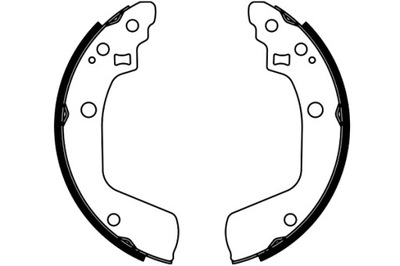 TOMEX BRAKES ZAPATAS DE TAMBOR DE FRENADO JUEGO SUZUKI SWIFT 05-  