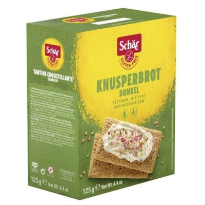 Knusperbrot Dunkel, pieczywo chrupkie ciemne 125g