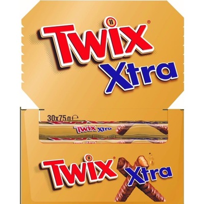 TWIX XTRA BATON Z CIASTKAMI 75 g 30 szt