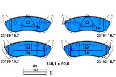 Ate тормозные колодки тормозные mercedes m w163 2.3/3.2/4.3 фото №1