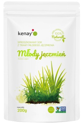 Kenay JĘCZMIEŃ PROSZEK sok z trawy 200g organiczny