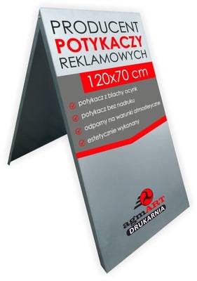 Potykacz Stojak reklamowy 120x70 cm Metalowy Producent potykaczy metalowych