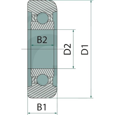 Rolka masztu TREX.PARTS do wózków widłowych Jungheinrich 2980060111