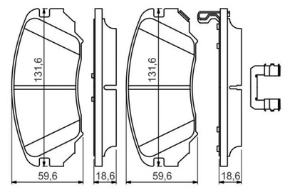 BOSCH 0 986 494 632 КОЛОДКИ ТОРМОЗНЫЕ