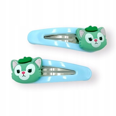 SPINKI DO WŁOSÓW PYKI ZWIERZAKI KOT 2 SZT