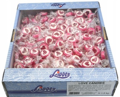 Cukierki Liwocz Love Candies Serca Karmelki Serduszka Landrynki 1,5kg