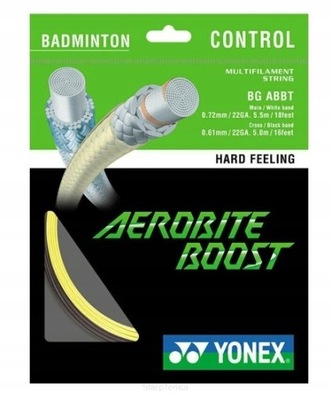 Naciąg badminton Yonex Aerobite Boost czarny/żółty