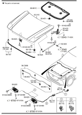 Капот двигуна mazda cx-90 kk 2023r.- nowe оригінальний номер фото №1