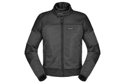 CHAQUETA MOTOCICLETA CUERO SPIDI INTERSECTION H2OUT NEGRA XXL  