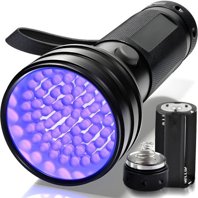 FLASHLIGHT UV LED TAKTYCZNA POLICE AKUMULATOROWA FOG LAMP TESTER BURSZTYNU  