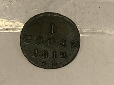 1 GROSZ POLSKI 1812 I.B.