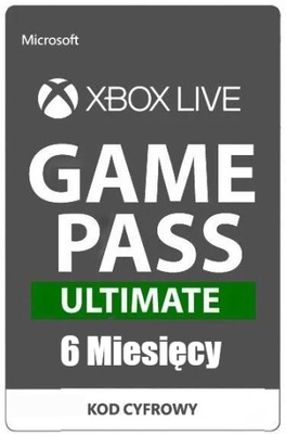 XBOX GAME PASS ULTIMATE 6 MIESIĄC 180 DNI LIVE GOLD | CORE + EA PLAY