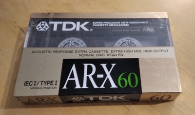 Kaseta magnetofonowa TDK AR-X 60 NOWA !