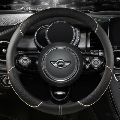 LEATHER PROTECTION STEERING WHEEL CAR FROM MIKROFIBRY FOR MINI COOPER R50 R55 R56  