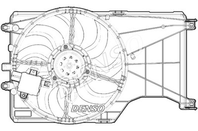 DENSO ВЕНТИЛЯТОР РАДИАТОРА OPEL CORSA E 1.3D 09.14-