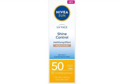 NIVEA SUN Shine Control Matujący Krem SPF 50 50 ml