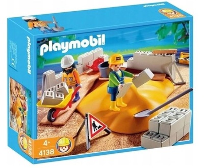 KLOCKI PLAYMOBIL CITY PLAC BUDOWY BUDOWA 4138