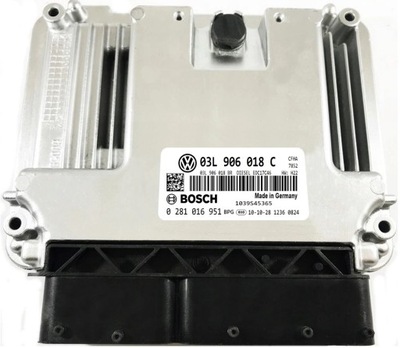 КОМПЮТЕР ECU VW GOLF 03L906018C 0281016951 фото