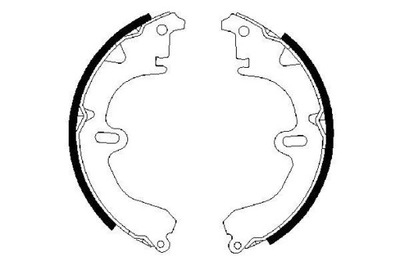 BRAKE SHOES BRAKE TOYOTA COROLLA 92-00 0 986 487 203 BOS  