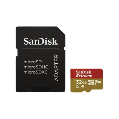 SanDisk Micro SDHC Extreme 32GB UHS-I U3 (100R/60W) + Adapter (SDSQXAF-032G