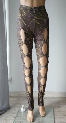 PRETTYLITTLETHING ZIELONE LEGGINSY 38 PPA