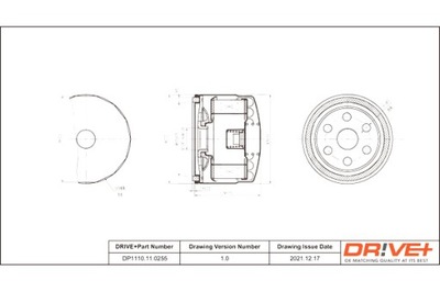 DRIVE+ FILTRO ACEITES FIAT GASOLINA 0 7 94-98 CINQ UECENTO  