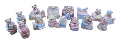 KOLEKCJA 14 figurek MISIE miś Teddies