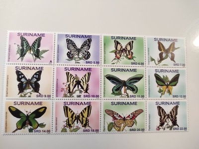Surinam 2018r Motyle