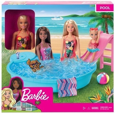 BARBIE GHL91 LALKA W BASENIE + AKCESORIA