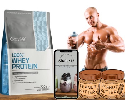 OSTROVIT BIAŁKO ODŻYWKA BIAŁKOWA PROTEIN 700G MASŁO ORZECHOWE EBOOK GRTS