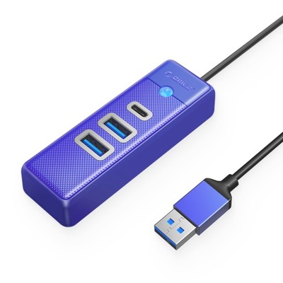 Hub USB-A Orico PWC2U-U3-015-BL-EP 2xUSB 3.1 + USB-C