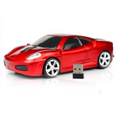 Bezprzewodowa mysz Ferrari w kształcie samochodu