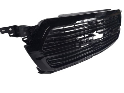 Решётка радиатора решётка радиатора бампера dodge ram 1500 18-23r hq piano black фото №1