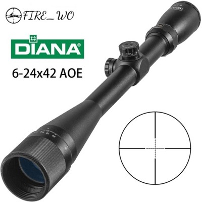 DIANA 6-24x42 AO Reticle Optyczna Taktyczna Luneta