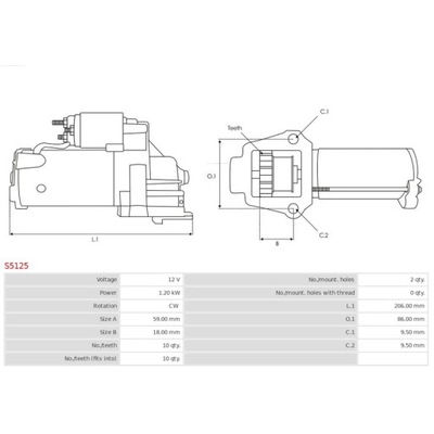 СТАРТЕР AS-PL S5125 фото