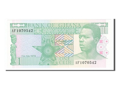 Banknot, Ghana, 1 Cedi, 1979, 1979-02-07, UNC(65-7