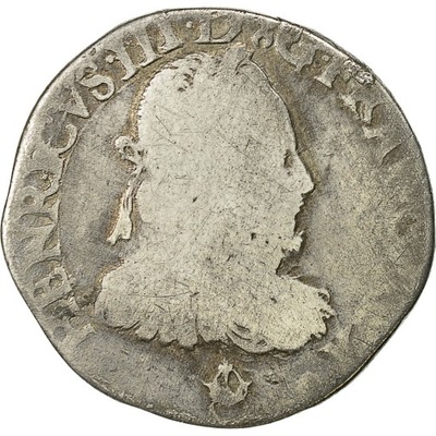 Moneta, Francja, Henri III, Teston, 1576, Bordeaux