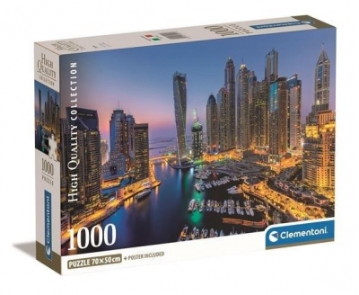 Puzzle 1000 Compact Dubaj Clementoni