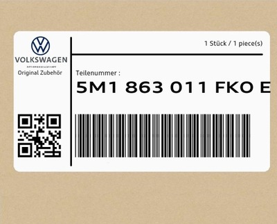 Коврик 5m1863011fkoe vw golf фото №1