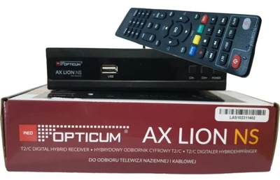 TUNER DVB-T2/C H.265 DEKODER OPTICUM AX LION NS