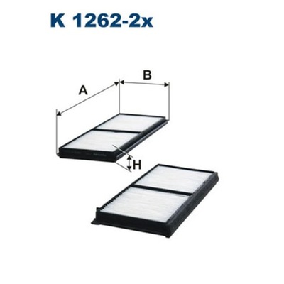 FILTR, VENTILACIÓN PRZESTRZENI PASAZERSKIEJ FILTRON K 1262-2X  