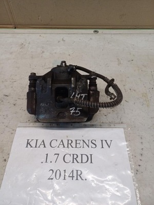 Суппорт тормозной левый задняя kia carens iv фото №1