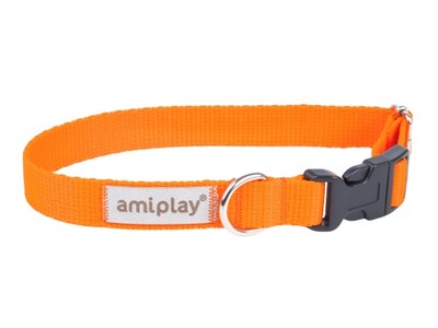 Amiplay Samba obroża S 20-35 1,5cm pomarańczowa
